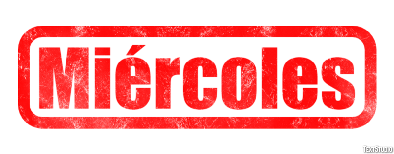 Miércoles Efecto de Texto