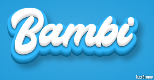 Bambi Text Effect