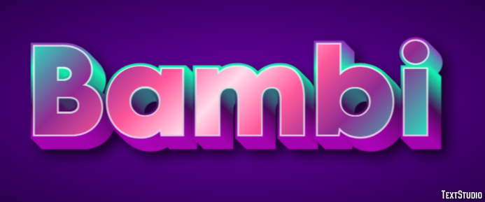Bambi Text Effect