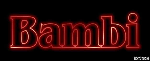 Bambi Text Effect