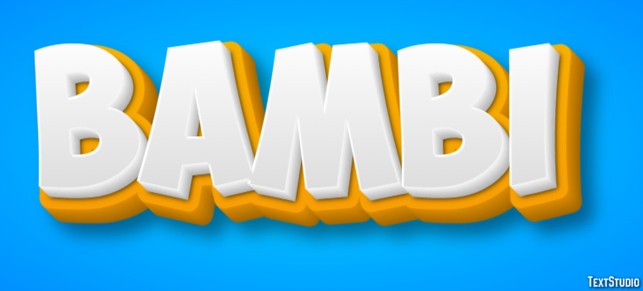 Bambi Effetto testo