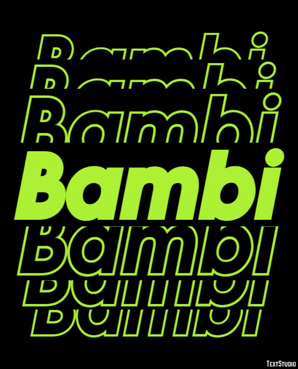 Bambi Text Effect