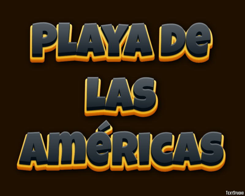 Playa de las Américas Texteffekt