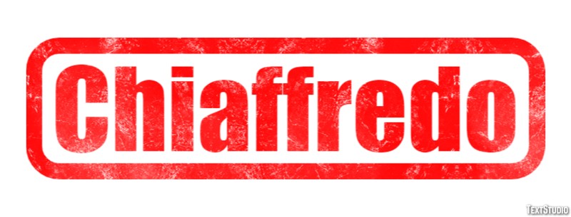 Chiaffredo Effetto testo