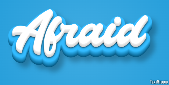 Afraid Text Effect