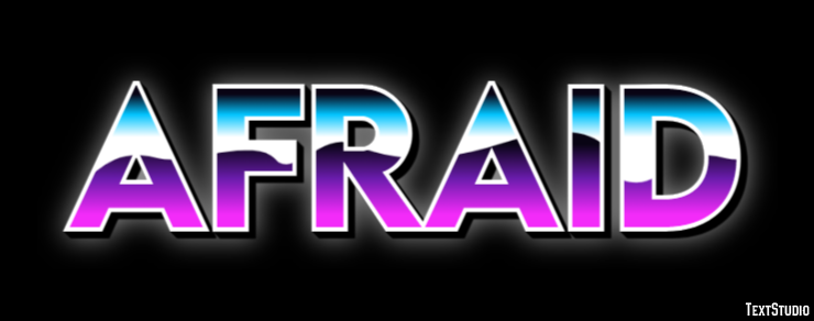 Afraid Text Effect