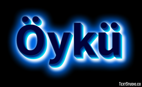 Öykü Efeito de texto