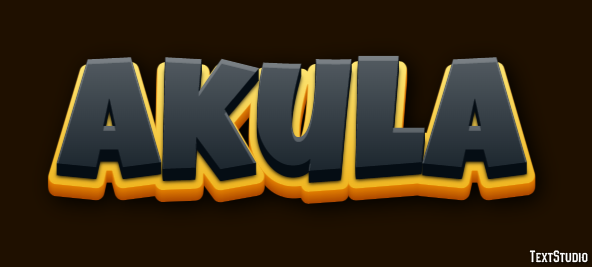 Akula Tekst Effect