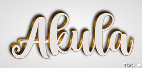 Akula Text effect