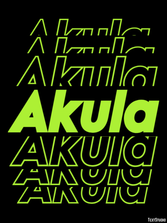 Akula Text Effect