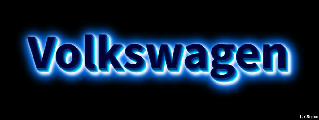 Volkswagen Texteffekt