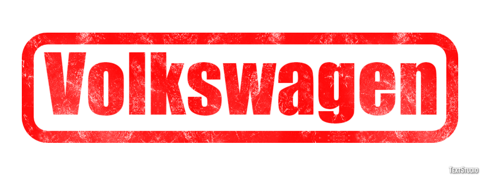 Volkswagen Texteffekt