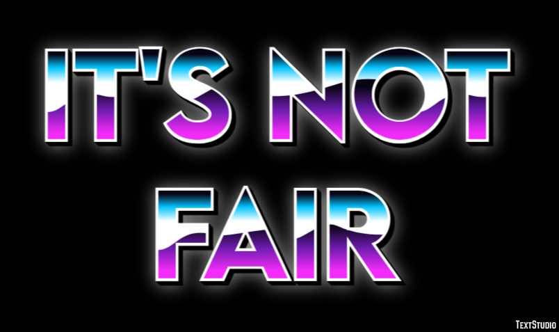 It's not fair Text Effect