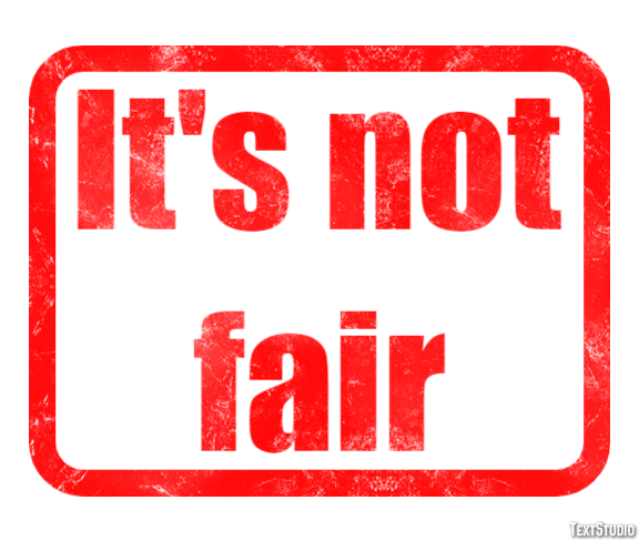 It's not fair Text Effect