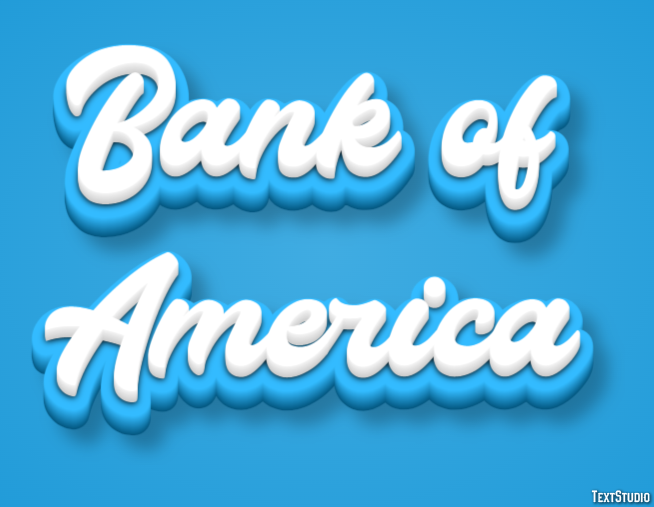Bank of America Efekt tekstowy