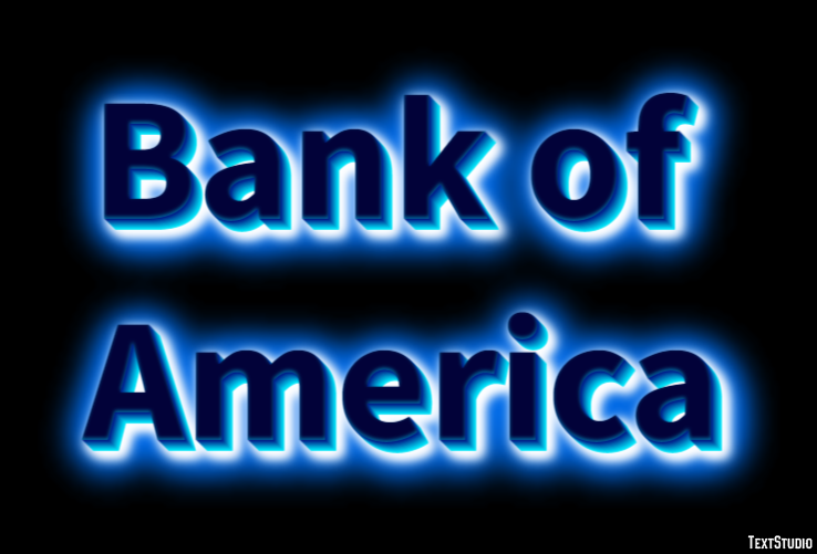 Bank of America Efekt tekstowy