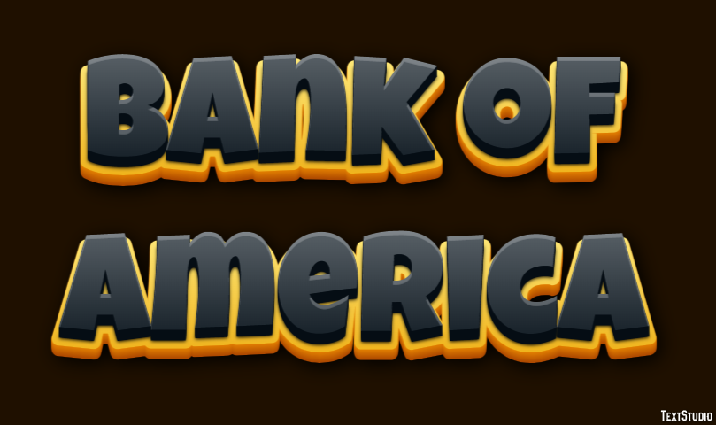 Bank of America Effetto testo