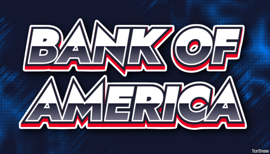 Bank of America Effetto testo
