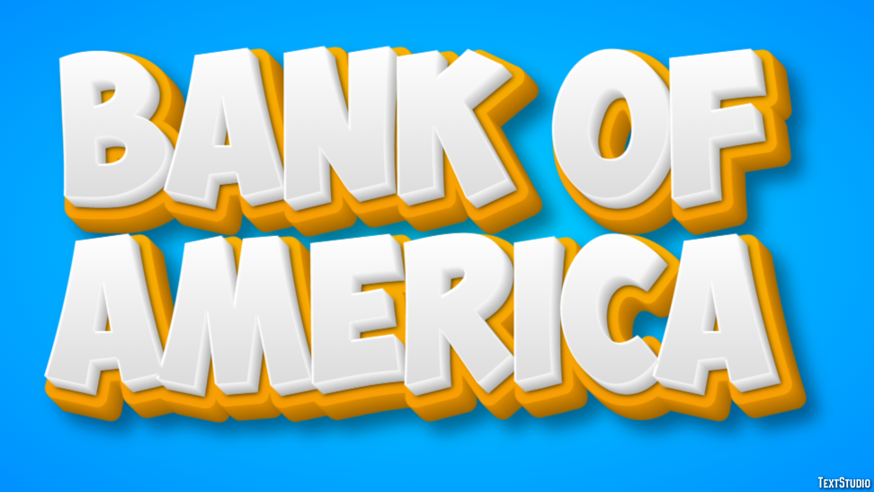 Bank of America Effetto testo