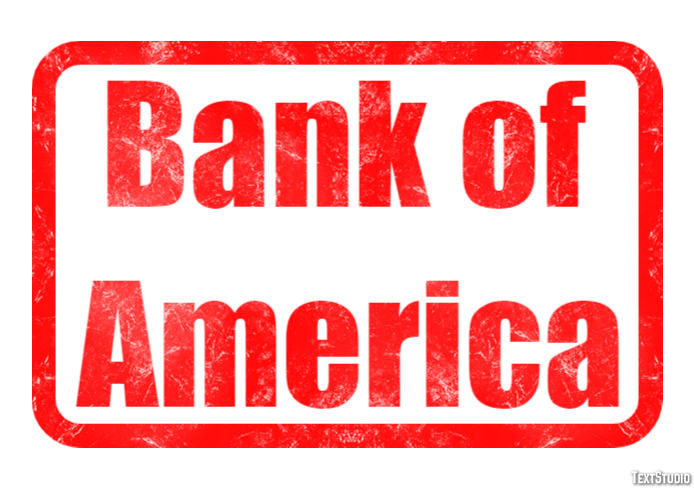 Bank of America Efekt tekstowy