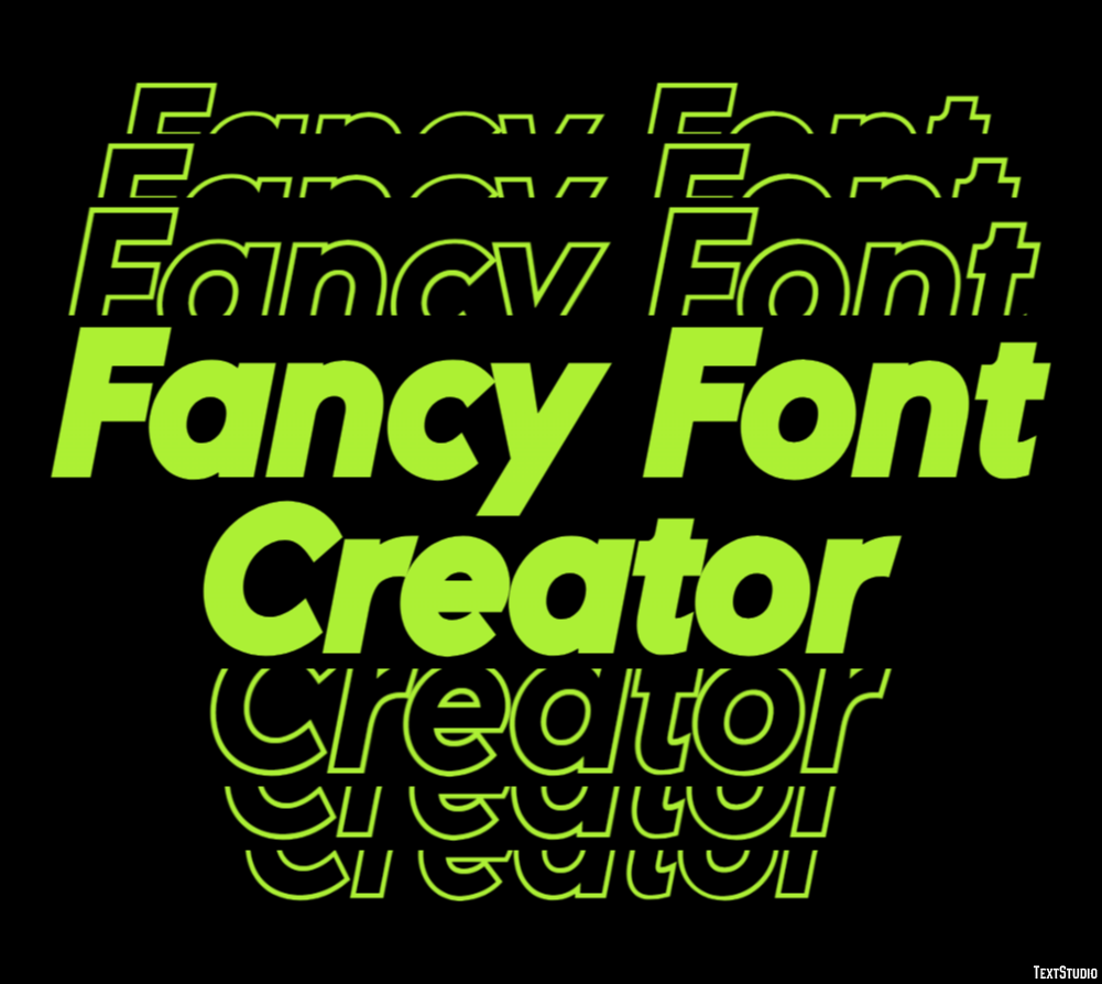 Fancy Font Creator Effetto testo