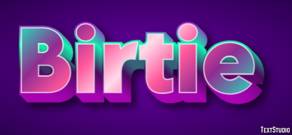 Birtie Text effect
