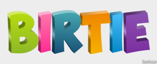 Birtie Text effect