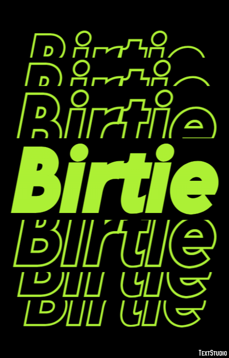 Birtie Text effect