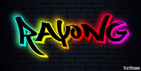 Rayong Effetto testo