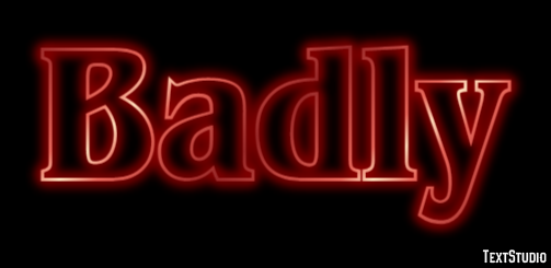 Badly Metin Efekti