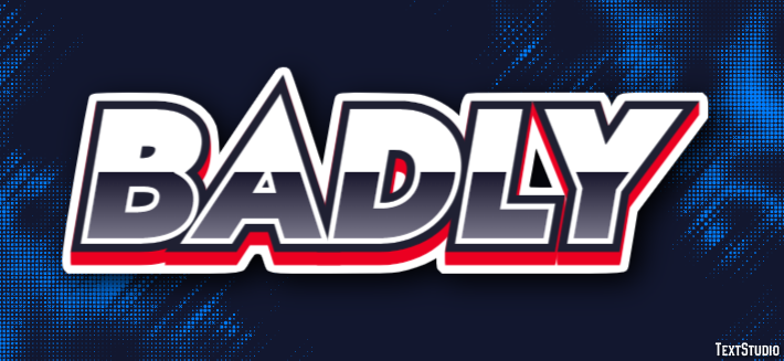 Badly Text Effect