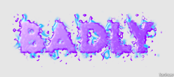 Badly Text Effect