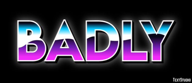 Badly Text Effect