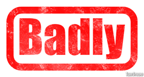 Badly Text Effect