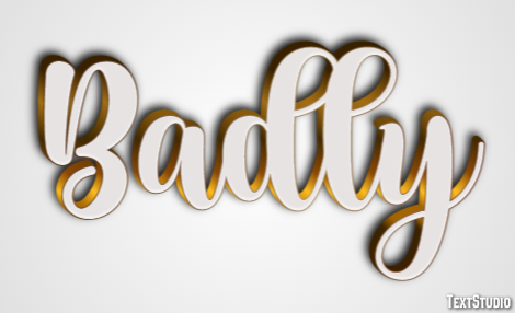 Badly Effet de Texte