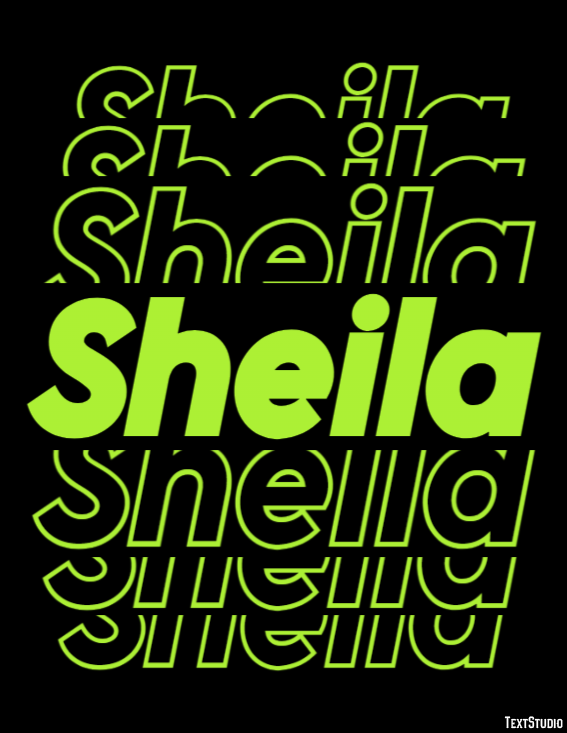 Sheila Text Effect