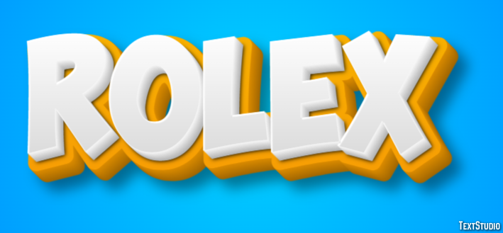 Rolex Tekst Effect