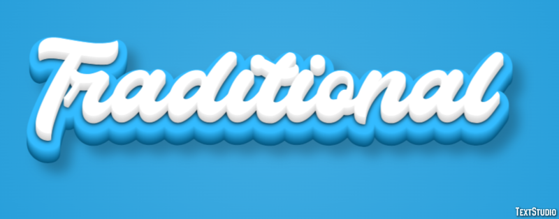 Traditional Text Effect