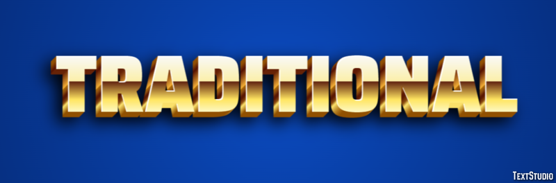 Traditional Text Effect