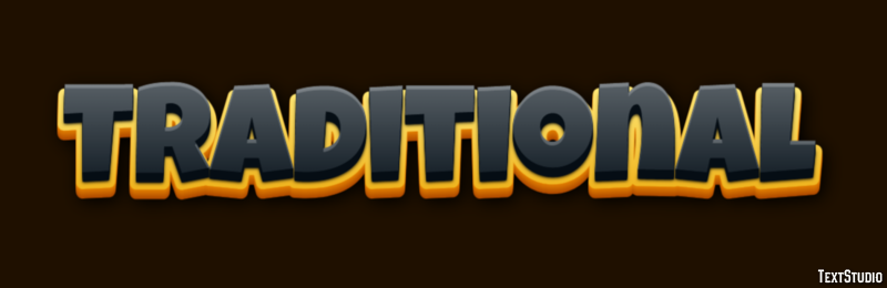 Traditional Text Effect