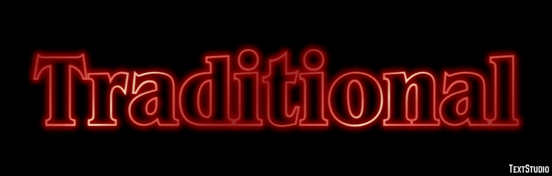 Traditional Text Effect