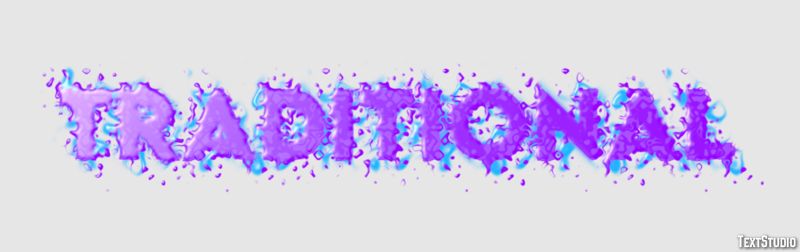 Traditional Text Effect