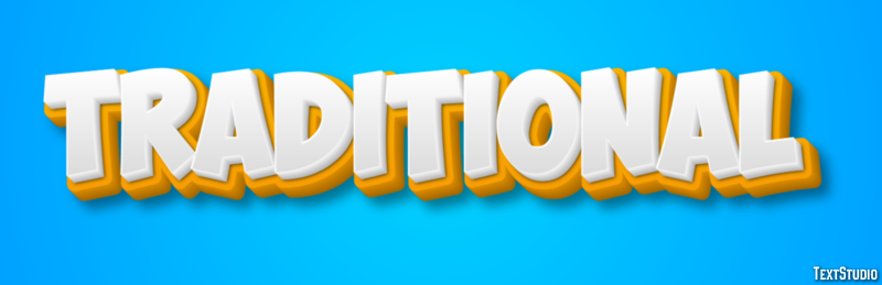 Traditional Text Effect