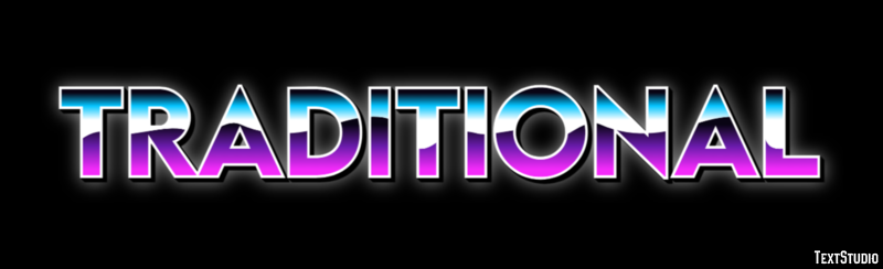Traditional Text Effect