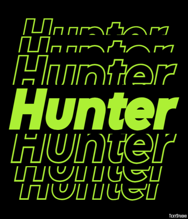 Hunter Efekt tekstowy