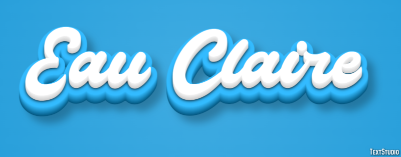 Eau Claire Texteffekt