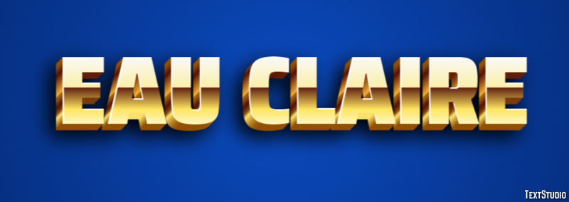 Eau Claire Texteffekt