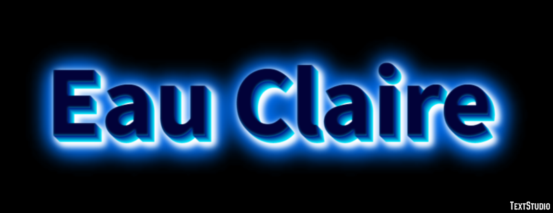 Eau Claire Efecto de Texto