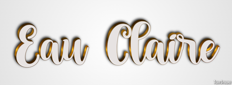 Eau Claire Efecto de Texto