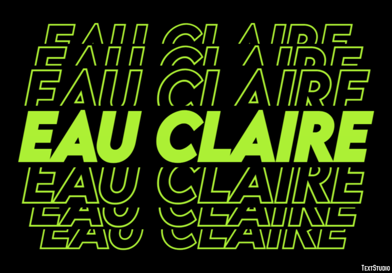 Eau Claire Efekt tekstowy